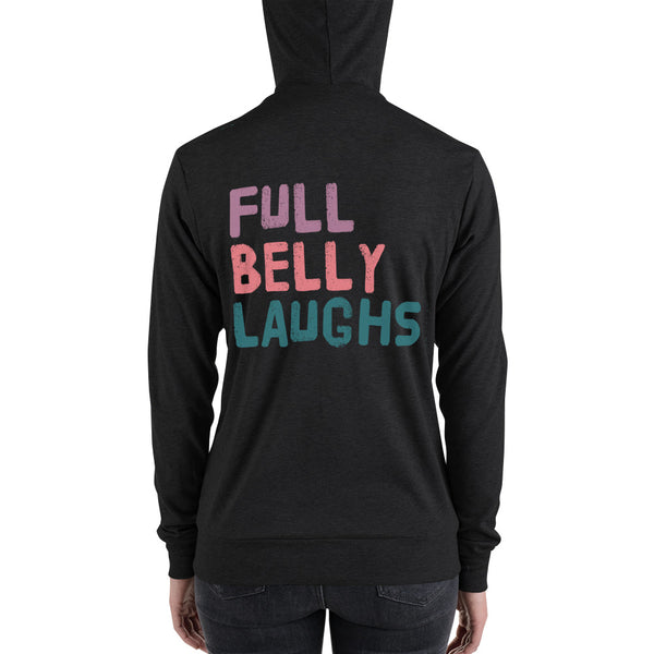 Full Belly Laughs Light Hoodie Sweater
