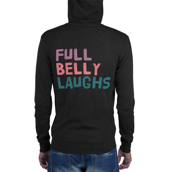 Full Belly Laughs Light Hoodie Sweater